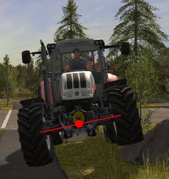 Пример работы подвески и шин в Farming Simulator 2017