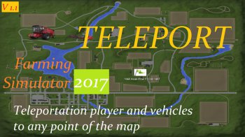 Мод на телепорт техники для Farming Simulator 2017
