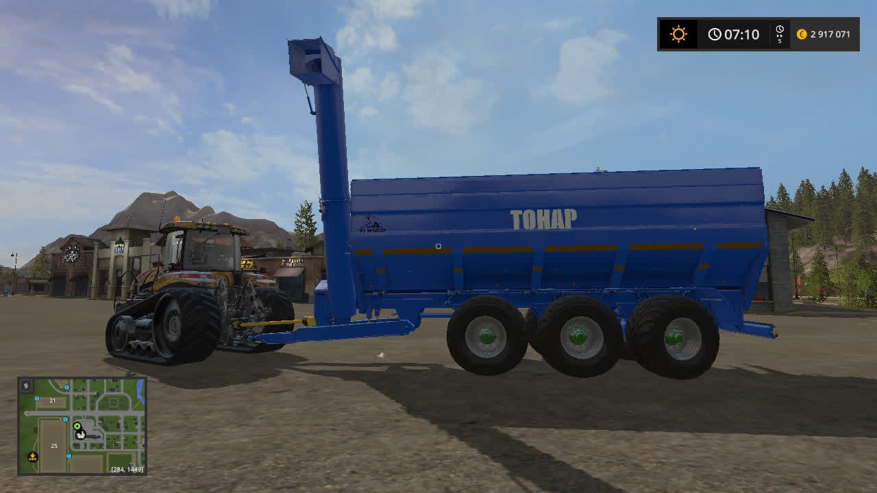 Прицеп ТОНАР ПТ 1 перегрузчик для Farming Simulator 2017