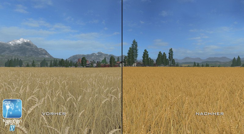 Новые текстуры пшеницы и ячменя для Farming Simulator 2017