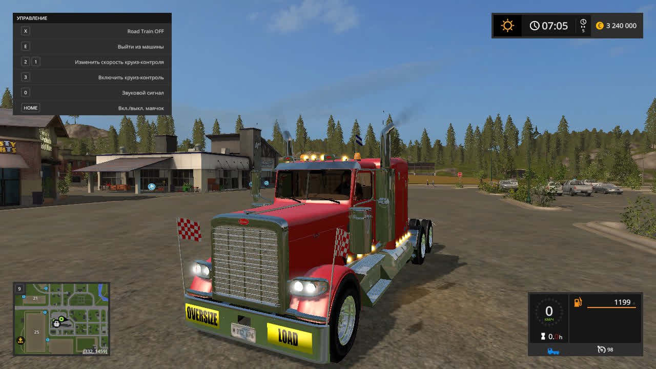 Грузовик Peterbilt 379 для Farming Simulator 2017