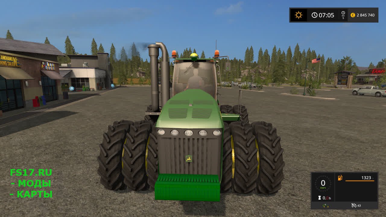Трактор John Deere 9630 для Farming Simulator 2017