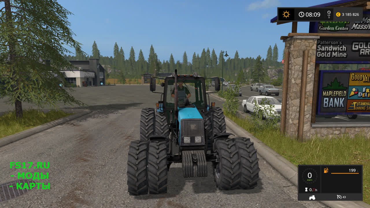 Трактор МТЗ 1221 для Farming Simulator 2017