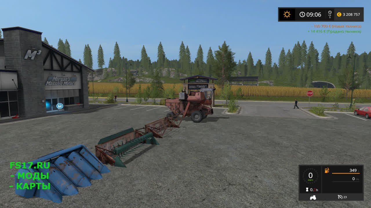 Мод комбайн НИВА СК-5 для Farming Simulator 2017