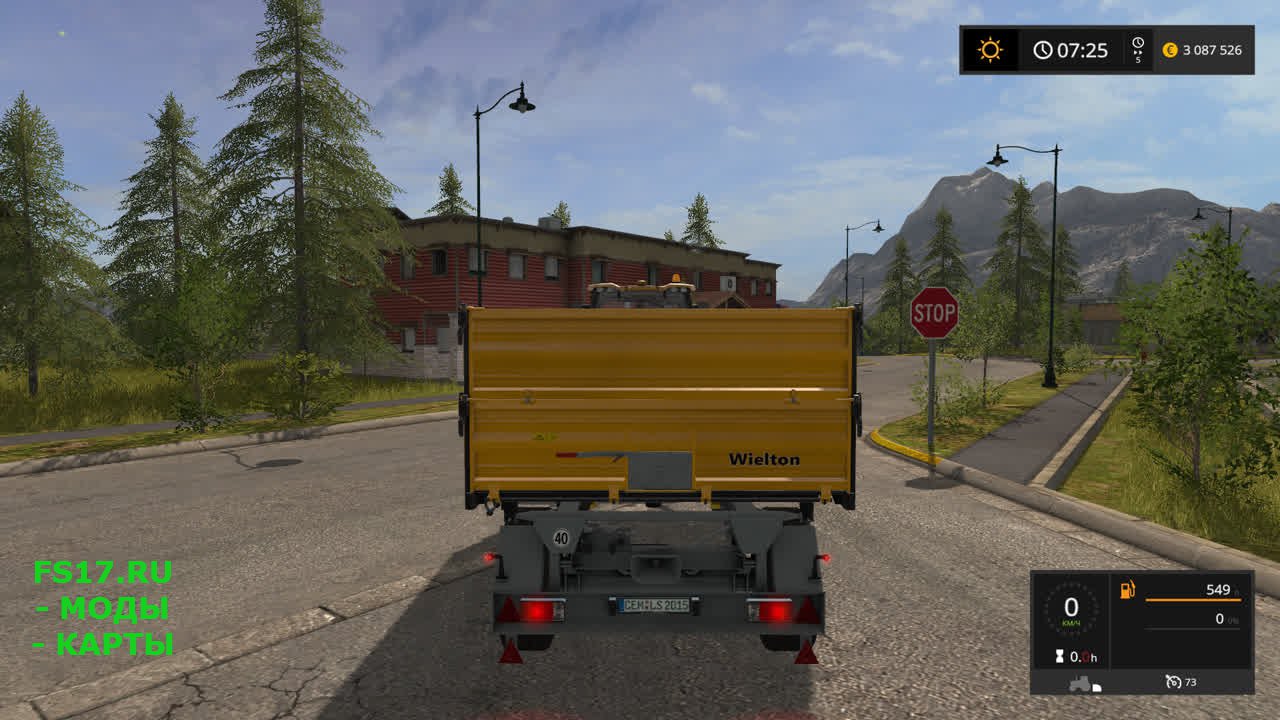 Прицеп Wielton PRS 2W8 для Farming Simulator 2017
