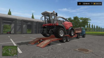 Прицеп для перевозки техники для Farming Simulator 2017