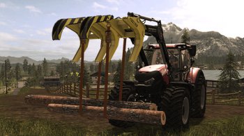 Фронтальный погрузчик с ремнями для Farming Simulator 2017