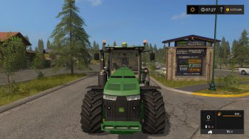 Трактор John Deere 8R Series для Farming Simulator 2017