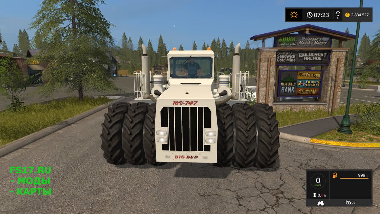 Большой трактор Big Bud 747 для Farming Simulator 2017