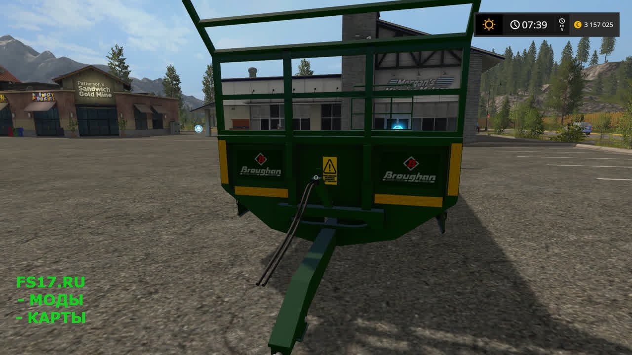 Большой прицеп для перевозки тюков для Farming Simulator 2017