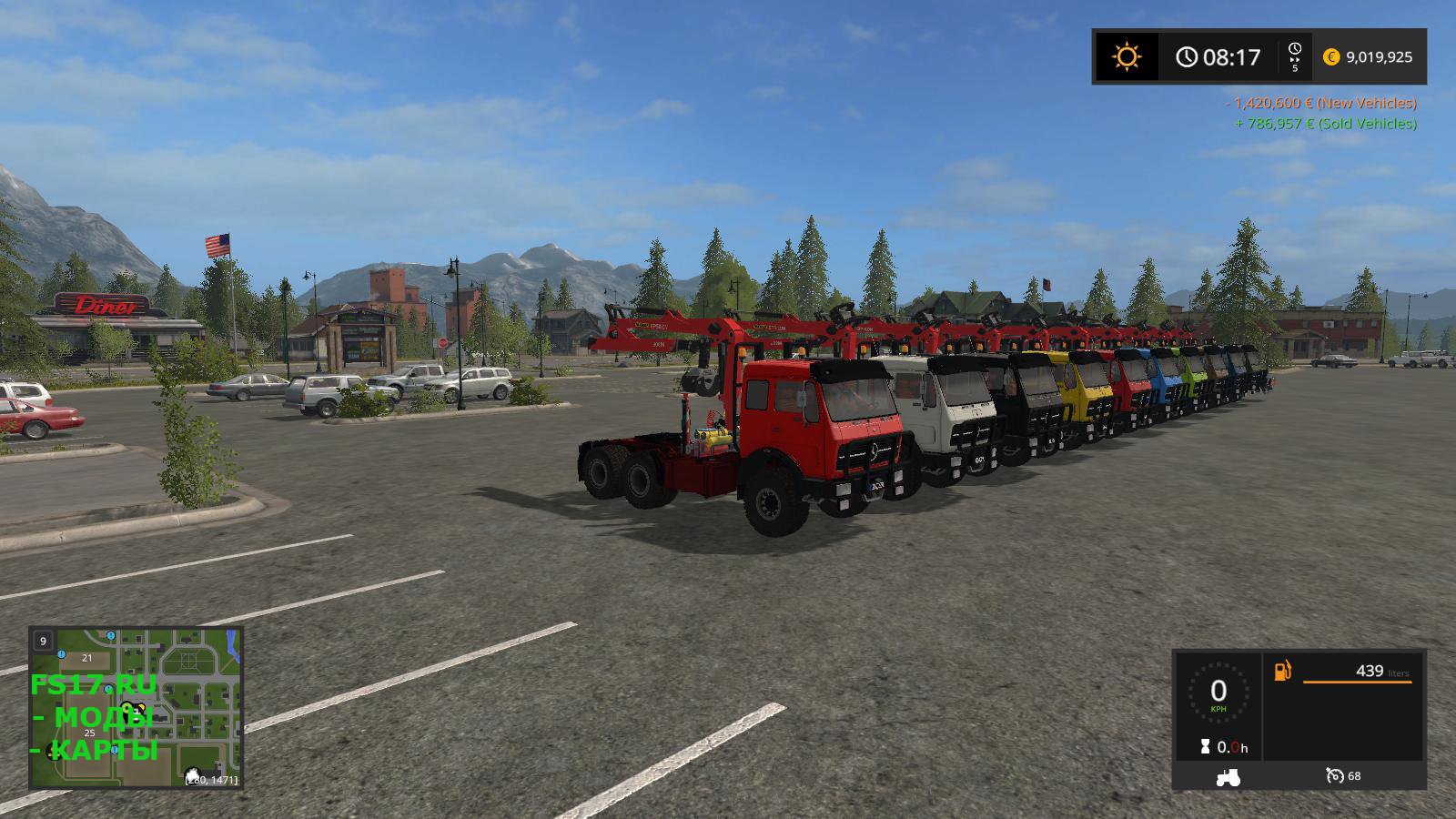 Mercedes-Benz NG лесовоз для Farming Simulator 2017