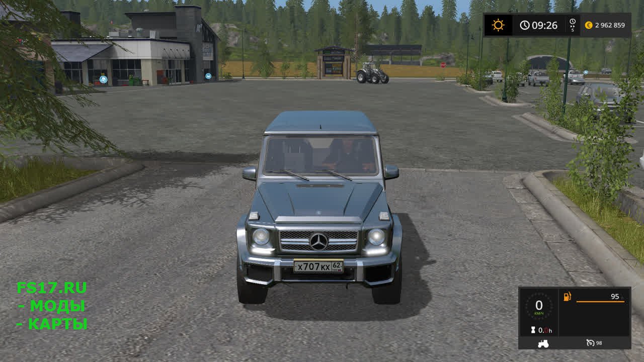 Мод Mercedes-Benz G65 (гелендваген) для Farming Simulator 2017