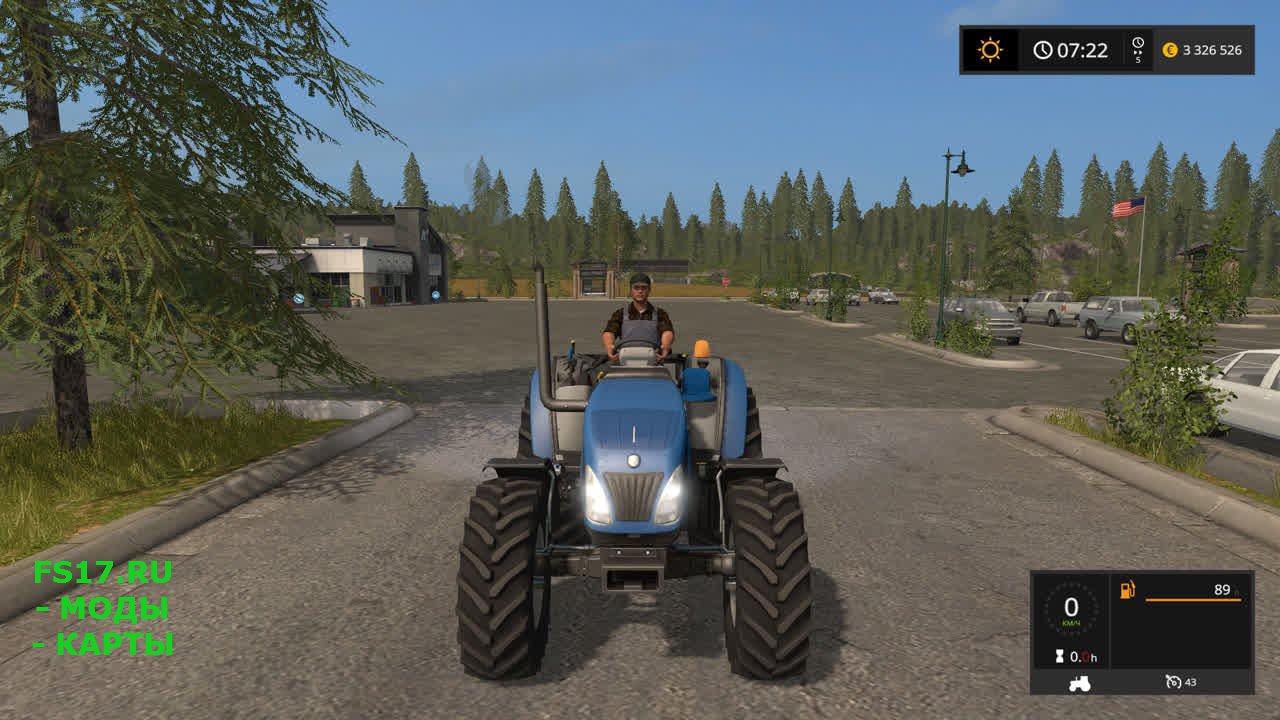 Трактор New Holland T4 75 Garden Edition для Farming Simulator 2017