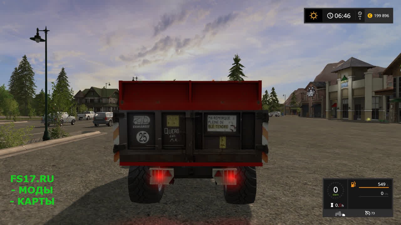 Прицеп Demarest 13t для Farming Simulator 2017