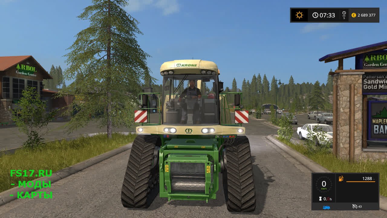 Комбайн Krone BigX 700 - 1100 для Farming Simulator 2017