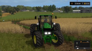 Трактор John Deere 7030 для Farming Simulator 2017