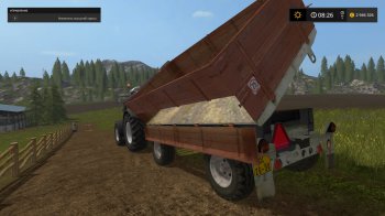 Бортовой прицеп BSS P93S для Farming Simulator 2017
