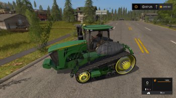 Гусеничный трактор John Deere 9RT для Farming Simulator 2017