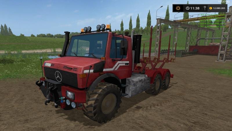 Лесовоз UNIMOG WOOD V1.0 для Farming Simulator 2017
