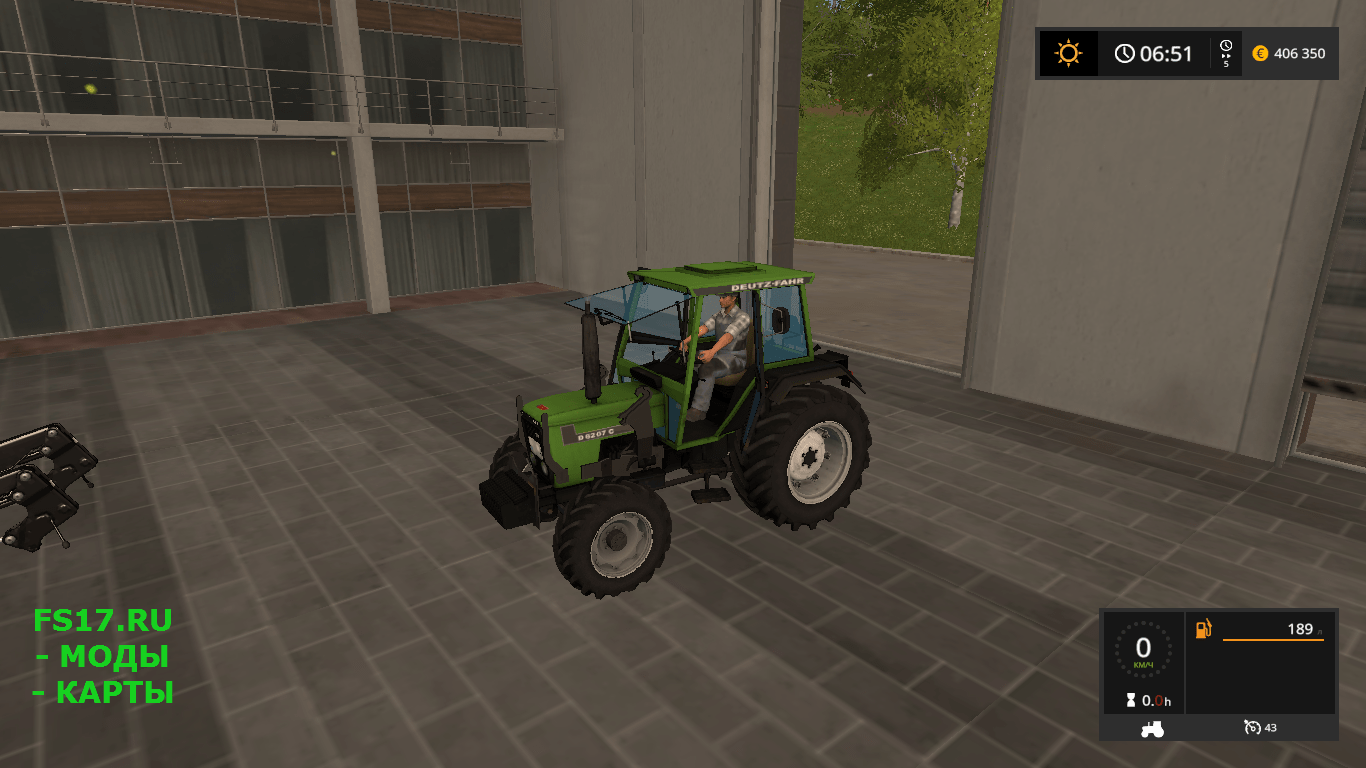 Трактор DEUTZ D6207 V1.0 для Farming Simulator 2017