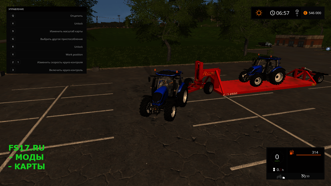 Прицеп BOARD CTI 8500 AUTO LOAD V1.0 для Farming Simulator 2017