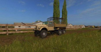 ГАЗ 69 для транспортировки животных для Farming Simulator 2017