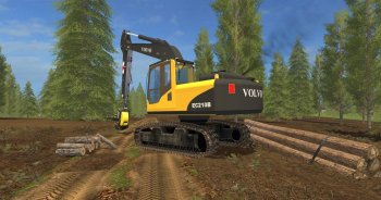 Volvo EC210B Forest для Farming Simulator 2017