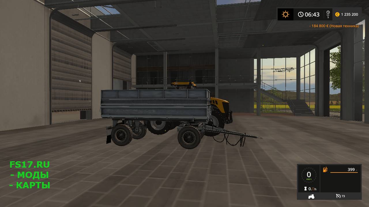 Прицеп HW 60.11 V1.1 для Farming Simulator 2017
