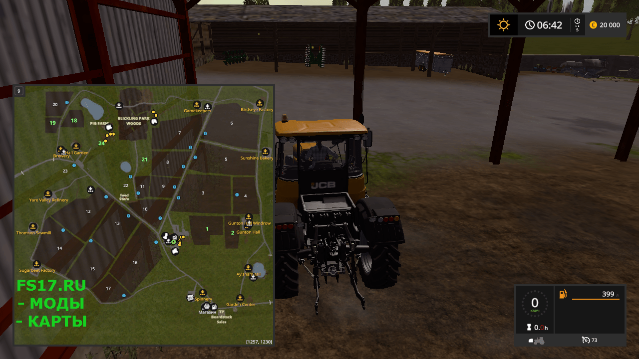 Карта BLICKLING V1.0 для Farming Simulator 2017