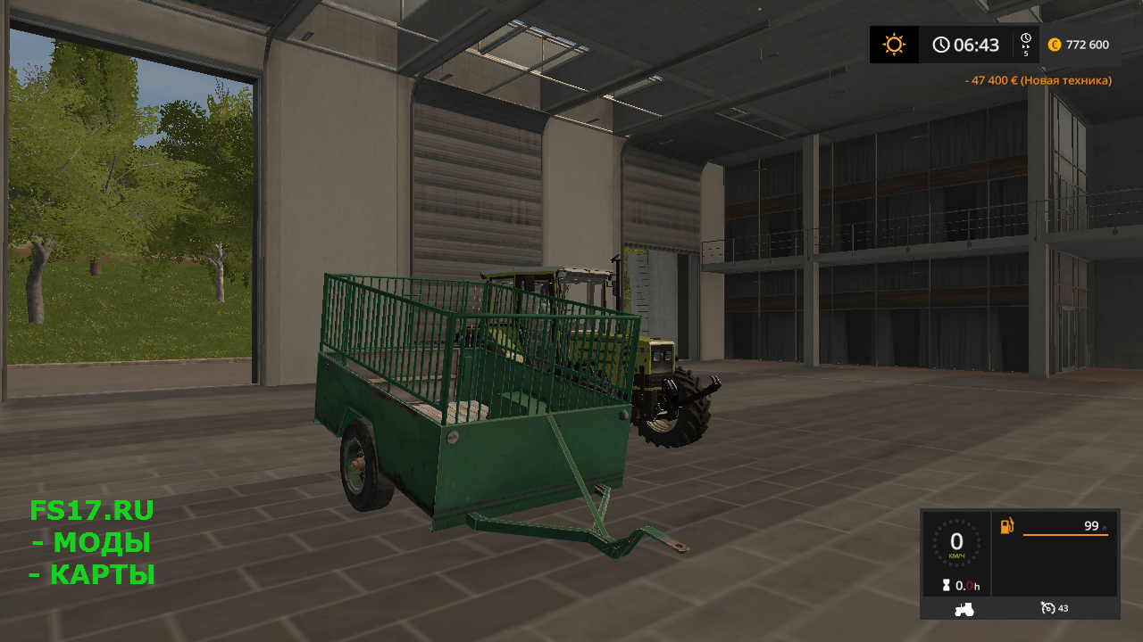 Прицеп для перевозки скота для Farming Simulator 2017