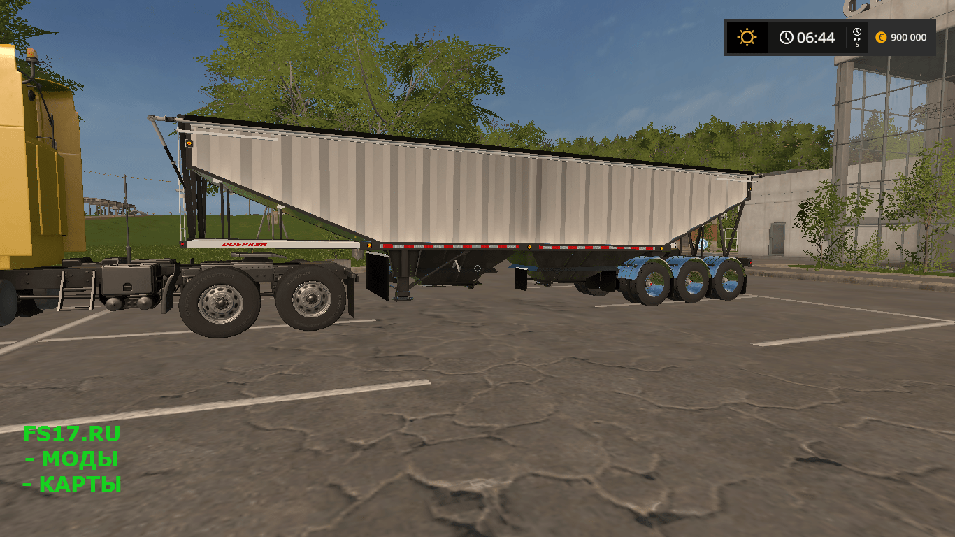 Полуприцеп Doepker Grain Trailer для Farming Simulator 2017
