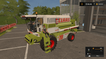 Комбайн CLAAS MEGA 208 V1.0 для Farming Simulator 2017