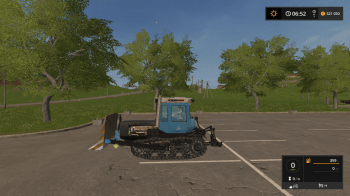 Гусеничный трактор ХТЗ 181 и отвал для Farming Simulator 2017
