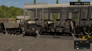 Пак комбайнов KRONE BIG X BLACKBEAUTY для Farming Simulator 2017