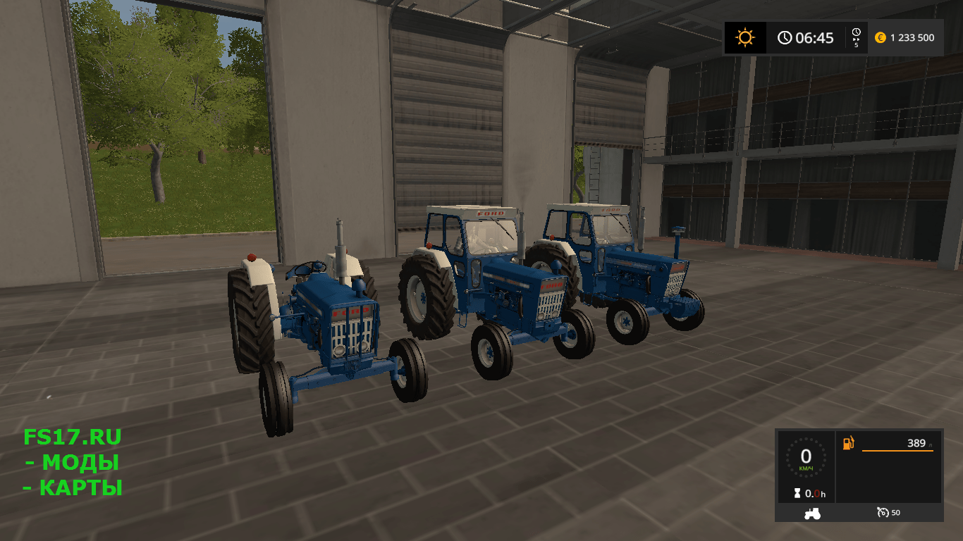 Трактор FORD FORCES 7000, 5000, 4000 V1.1 для Farming Simulator 2017
