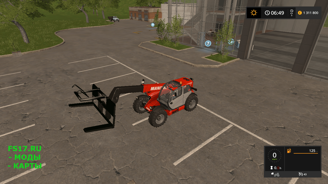 Захват для паллет для Farming Simulator 2017