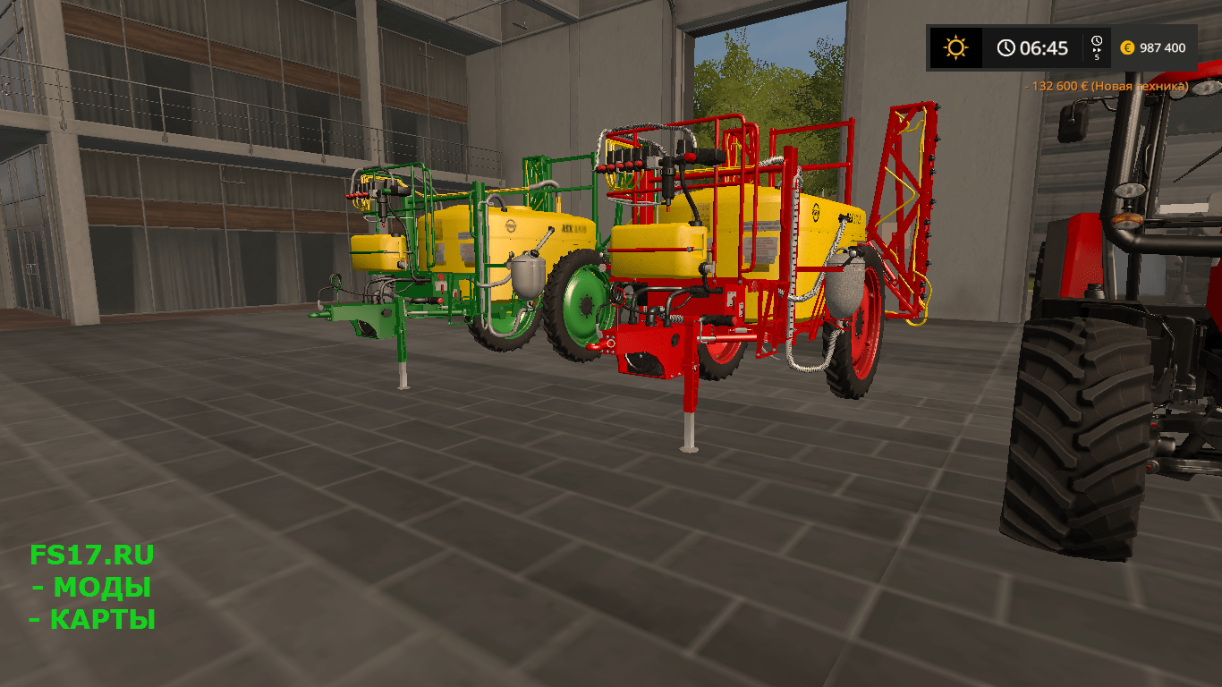 Опрыскиватель UNIA PILMET REX 2518 V1.0 для Farming Simulator 2017