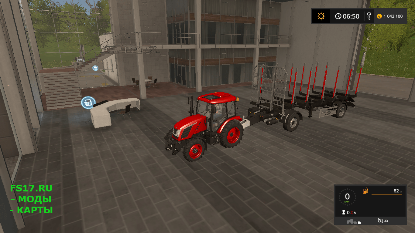 Полуприцеп TIMBER RUNNER SHORT V1.0 для Farming Simulator 2017