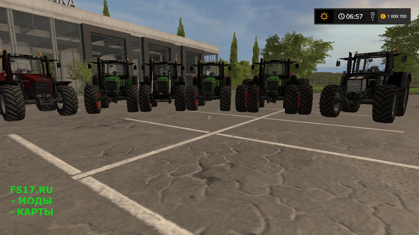 Пак тракторов FENDT TURBOSHIFT 8XX V1.0 для Farming Simulator 2017