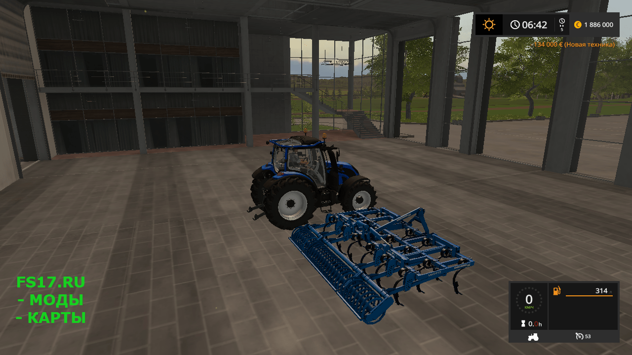 Культиватор LIBORTO V1.0 для Farming Simulator 2017
