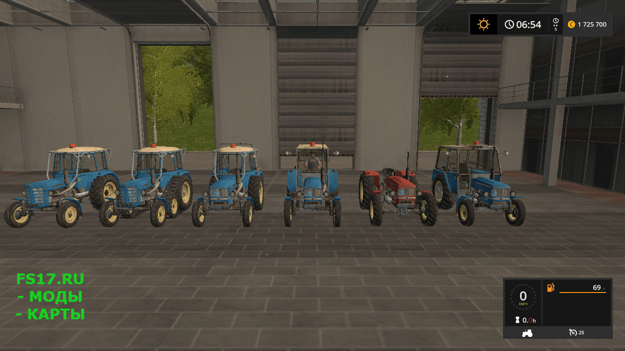 Пак тракторов ZETOR UR1 V0.2.0 для Farming Simulator 2017