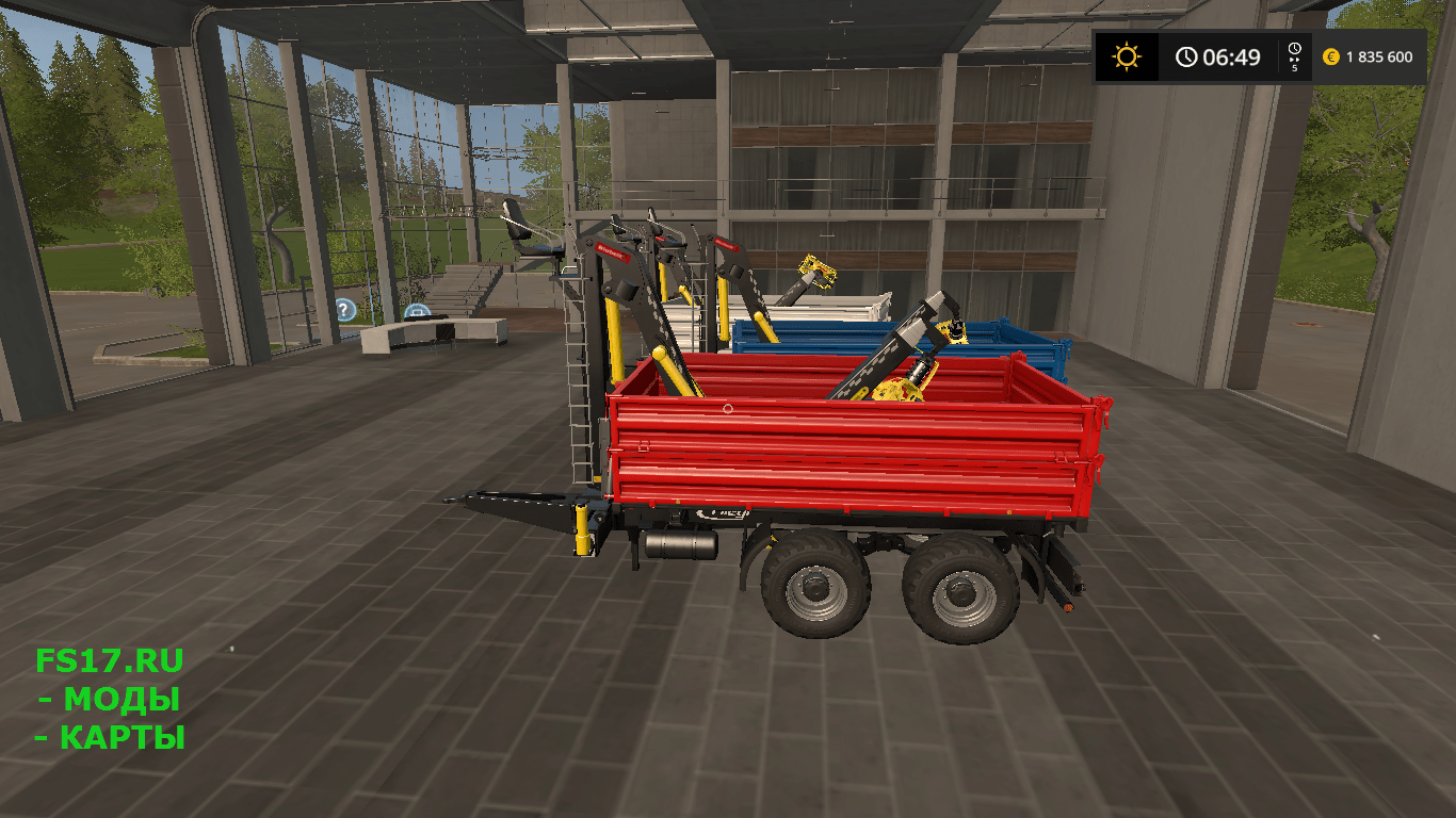 Прицеп Fliegl Kipper Kran v 1.0 для Farming Simulator 2017