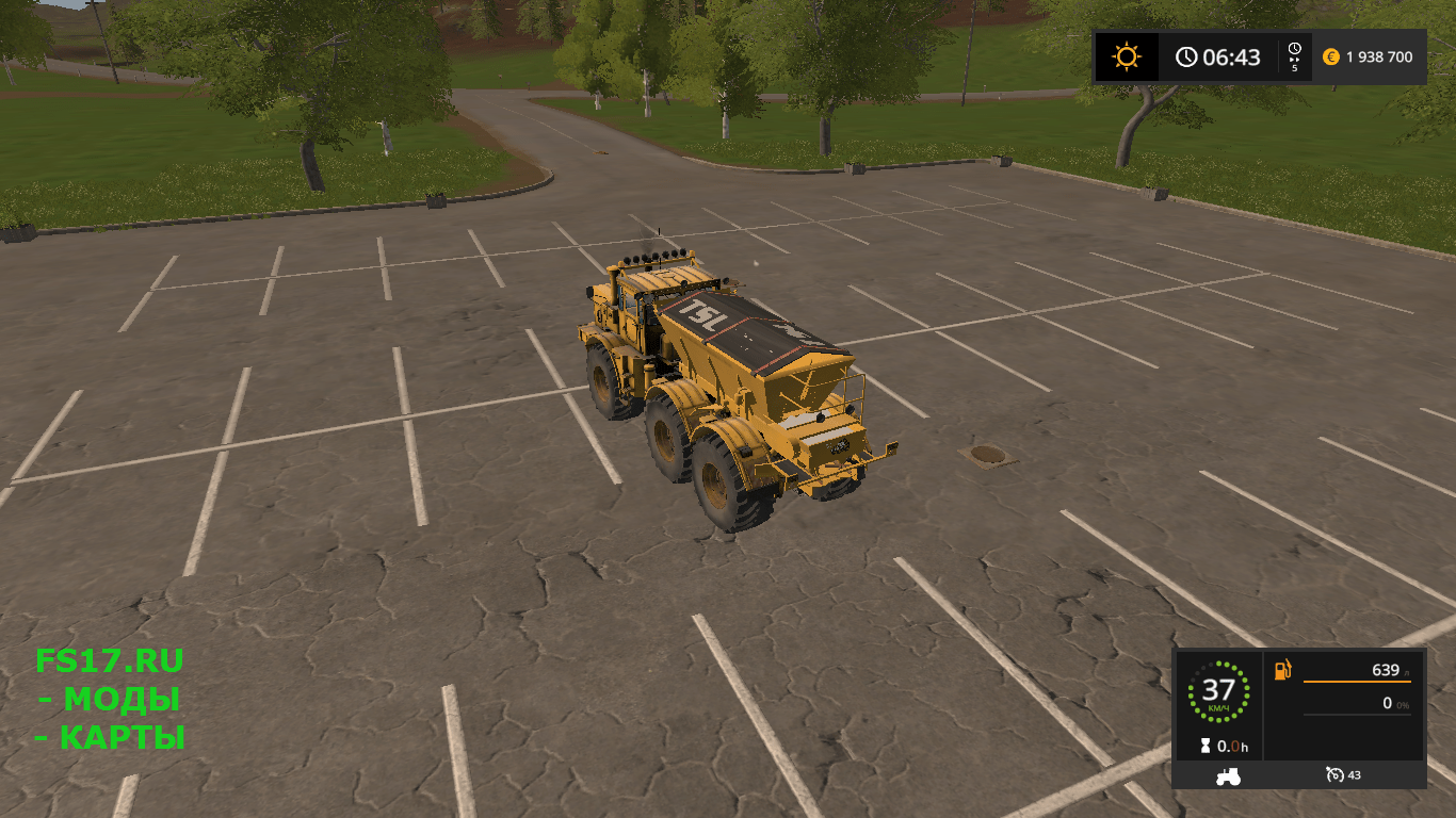 Разбрасыватель удобрений К-701 для Farming Simulator 2017