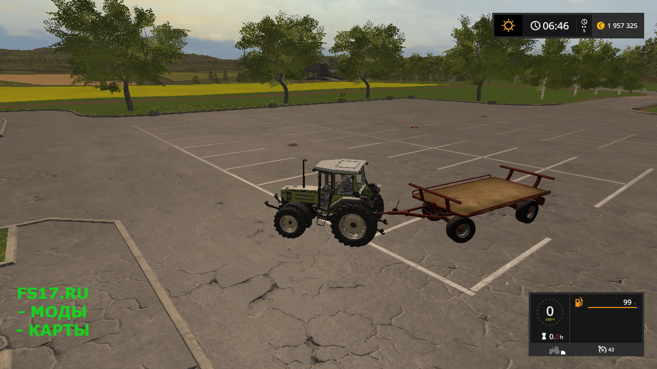 Прицеп Krone Emsland bale v 1.0.0.0 для Farming Simulator 2017