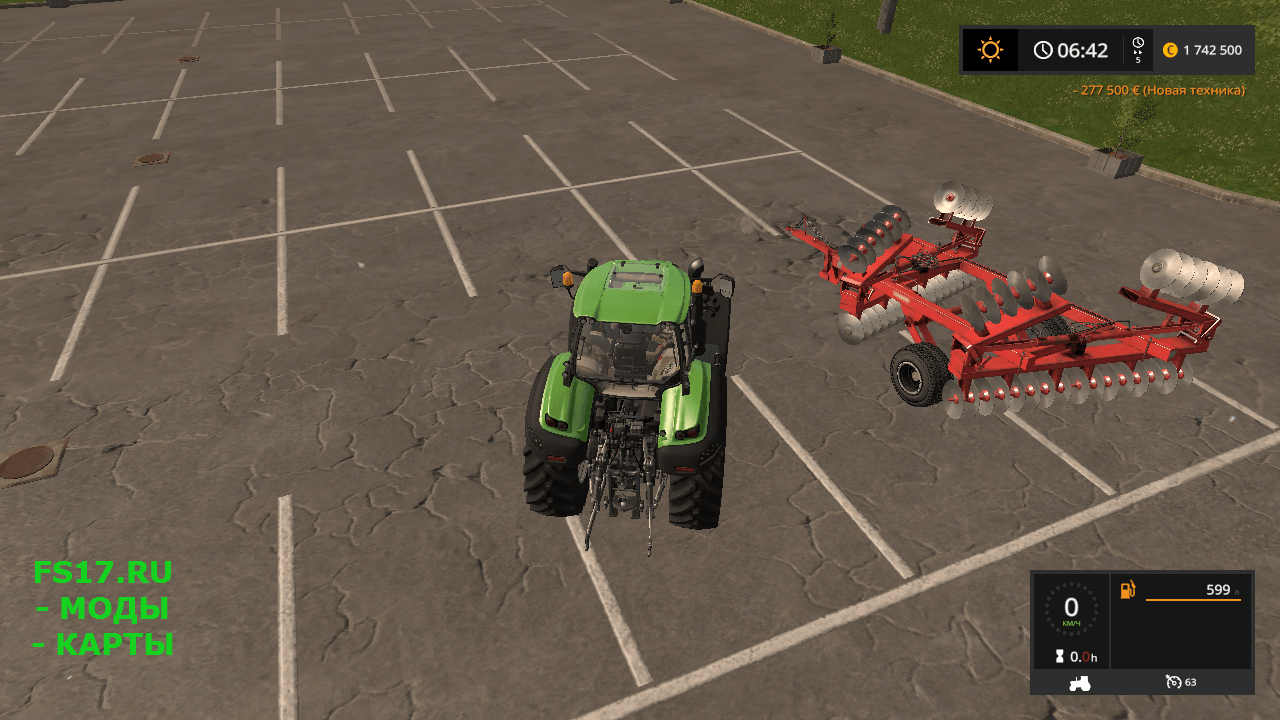 Культиватор Ростсельмаш ТД 700 v 1.6 для Farming Simulator 2017