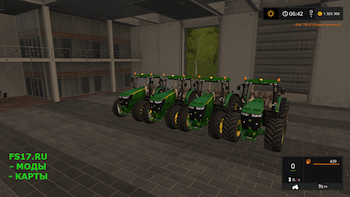 Трактор JOHN DEERE 7270R V1.1 для Farming Simulator 2017