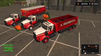 Пак грузовиков Twinstar A. Helmer U.S. Edition v 1.0.0.1 для Farming Simulator 2017
