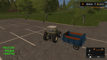 Навозоразбрасыватель SZF-5 v 1.0 для Farming Simulator 2017