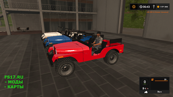 Автомобиль Jeep CJ-5 v 1.0 для Farming Simulator 2017