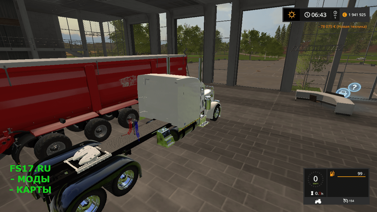 Тягач PETERBILT FARMHORSE V1.0.1.0 для Farming Simulator 2017